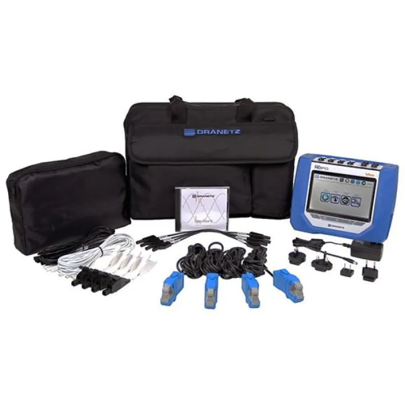 Dranetz HDPQ Visa SP [HDPQ-SPVA550PKG] Power Quality Analyzer Kit, 100A