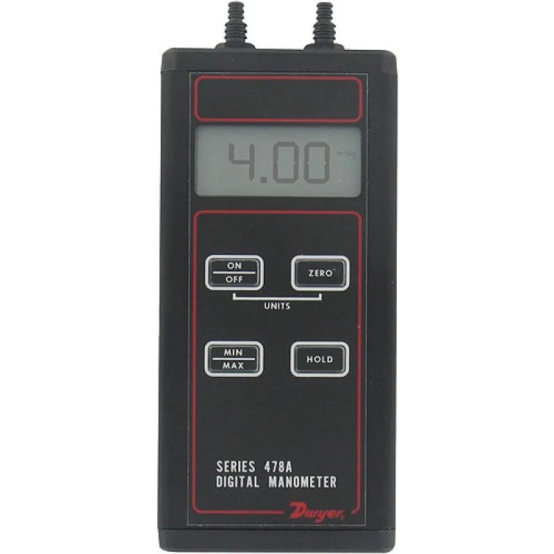 Dwyer 478A Series [478A-0] Digital Manometer  (-4 to 4 in w.c.)
