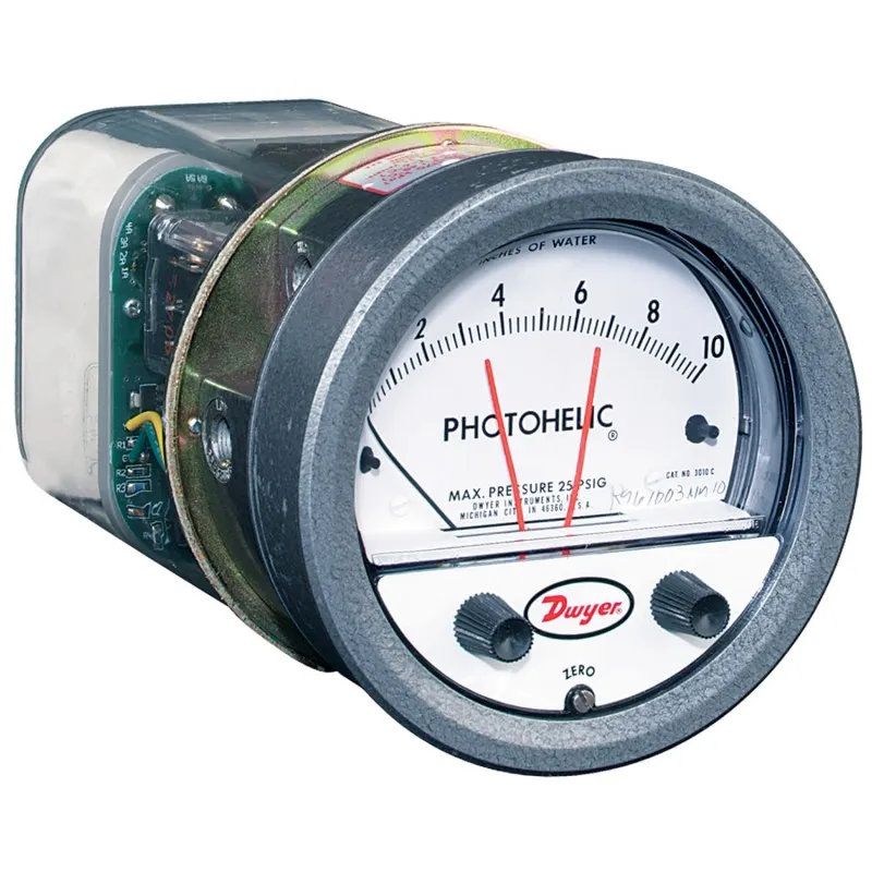 Dwyer A3000 Photohelic Pressure Switch - mmH2O