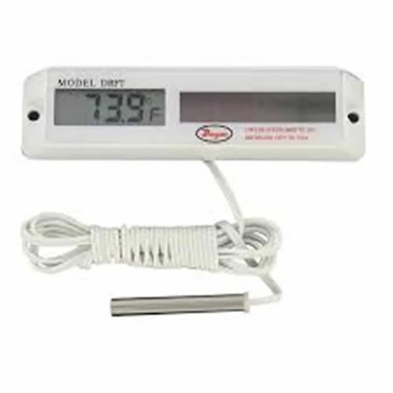 Dwyer DRFT [DRFT-10] Digital Solar-Powered Thermometer, White