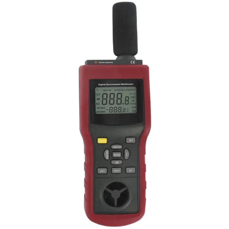 Dwyer EMMA Digital Temperature/Relative Humidity/Sound Level/Illumination/Air Velocity/Airflow Meter
