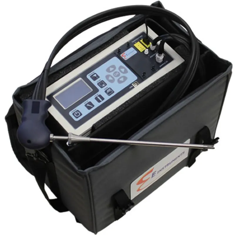 E Instruments E8500 [E8500-OCN-0-12] Portable Industrial Flue Gas & Emissions Analyzer with O2 (0-25%), CO (0-8000ppm), & NO/NOx (0-4000ppm) Gas Sensors