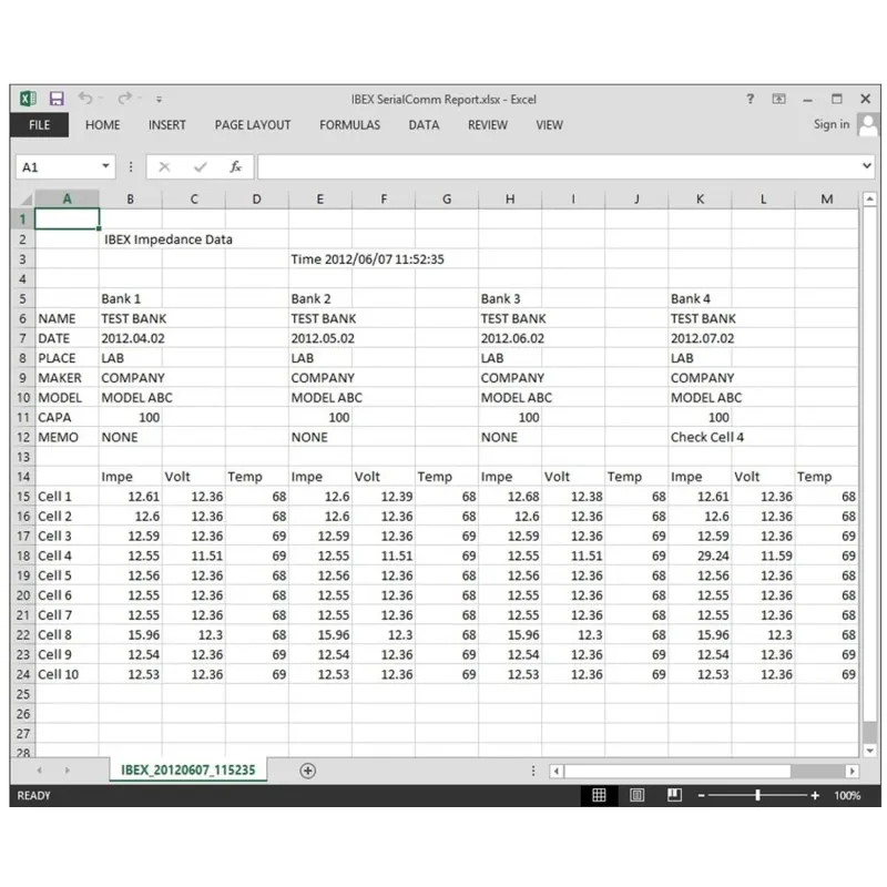Eagle Eye IBEX [IBEX-EX] Portable Resistance Battery Tester EX Kit with Serial Comm Software