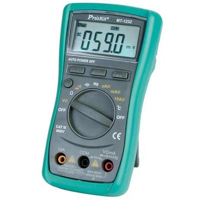 Eclipse Tools MT-1232 [MT-1232] High Precision & Resolution Handheld Digital Multimeter with Stand