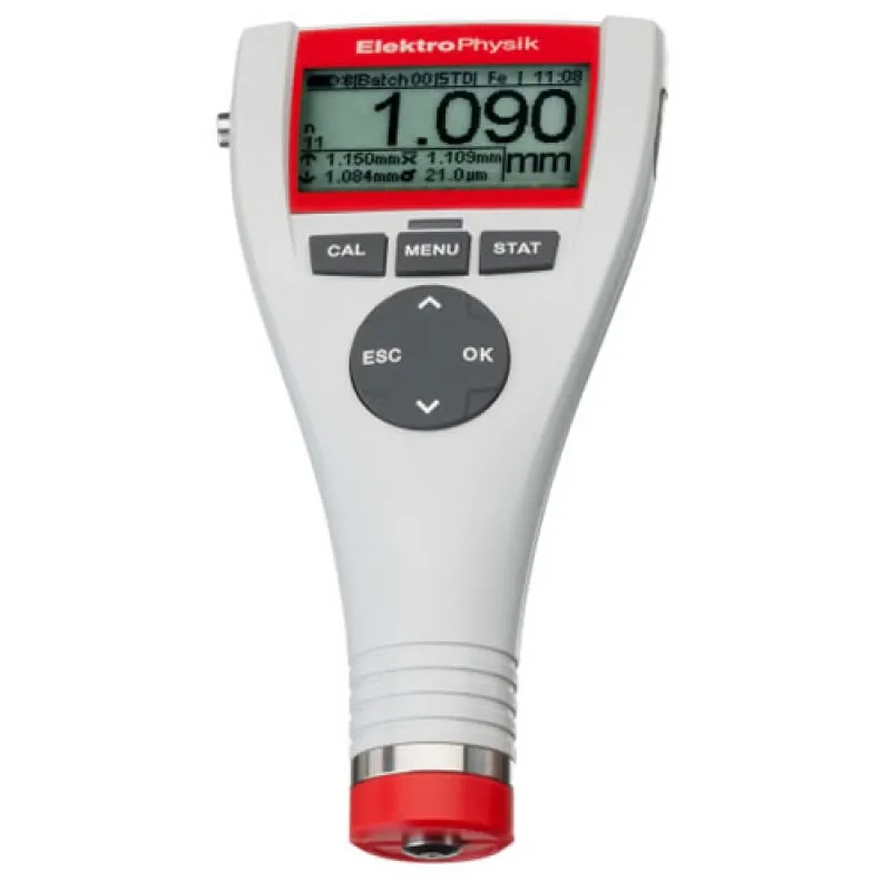 ElektroPhysik MiniTest 725 F5 [80-136-0600] Ferrous Metals Coating Thickness Gauge with Integrated Sensor, 200 Mils / 5000 Microns