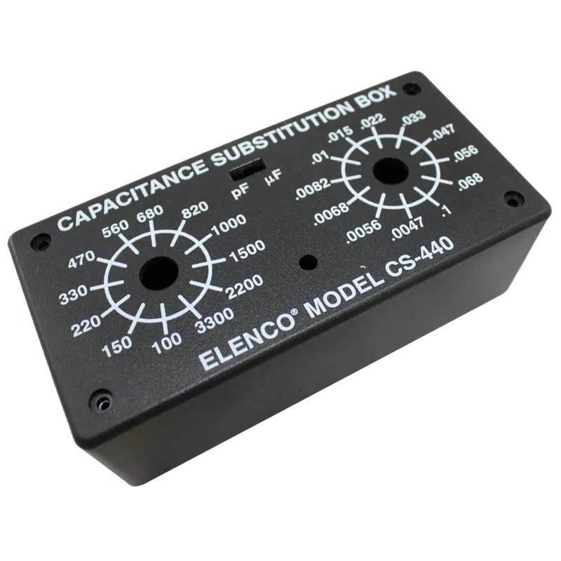 Elenco K38 [K-38] Capacitor Substitution Box (Kit Form, Assembly Required)