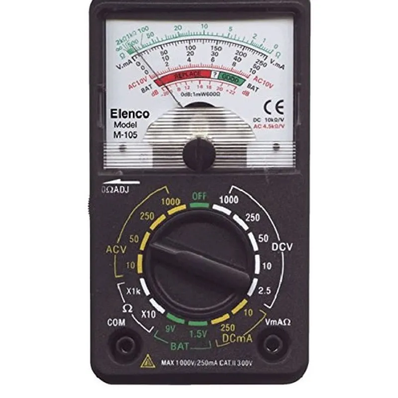 Elenco M-105 Compact VOM Analog Multimeter