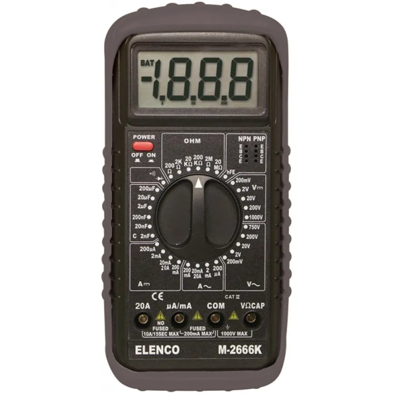 Elenco M2666K [M-2666K] Deluxe Full Function Digital Multimeter
