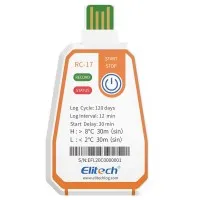 Elitech RC-17 Disposable Single-Use Temperature Recorder Data Logger USB PDF Report 2-Color Indicator