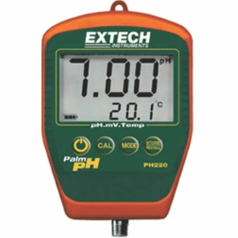 Extech PH220-S Compact Waterproof Palm pH Meter with Temperature & Stick pH Electrode*DISCONTINUED*