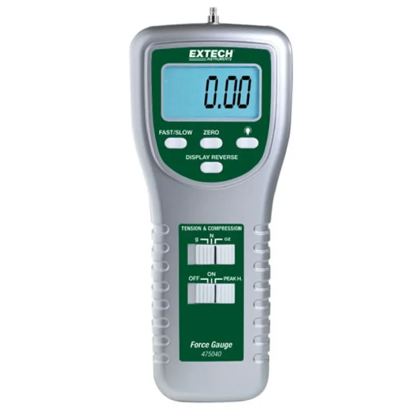 Extech 475040 Digital Force Gauge, 176 oz, 5000 g, 49 N
