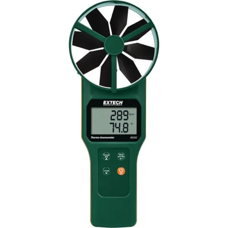 Extech AN300 [AN300-NIST] Anemometer Termal CFM/CMM Baling-Baling Besar dengan Kalibrasi NIST