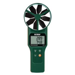 Extech AN320 Large Vane CFM / CMM Anemometer / Psychrometer plus CO2