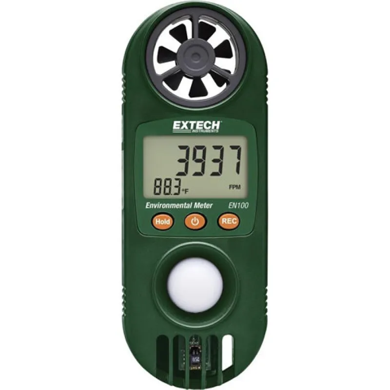 Extech EN100 Compact Hygro-Thermo-Anemometer with Light Sensor