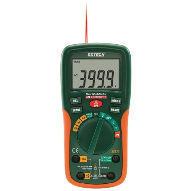 EExtech EX230  [EX230] 12 Function Mini Digital MultiMeter with IR Thermometer DIHENIKAN LIHAT EX355] 