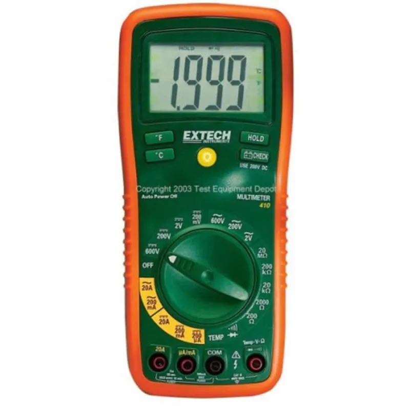 Extech EX410 [EX410-NIST] Manual Ranging Multimeter, 20A with NIST Calibration*DISCONTINUED*