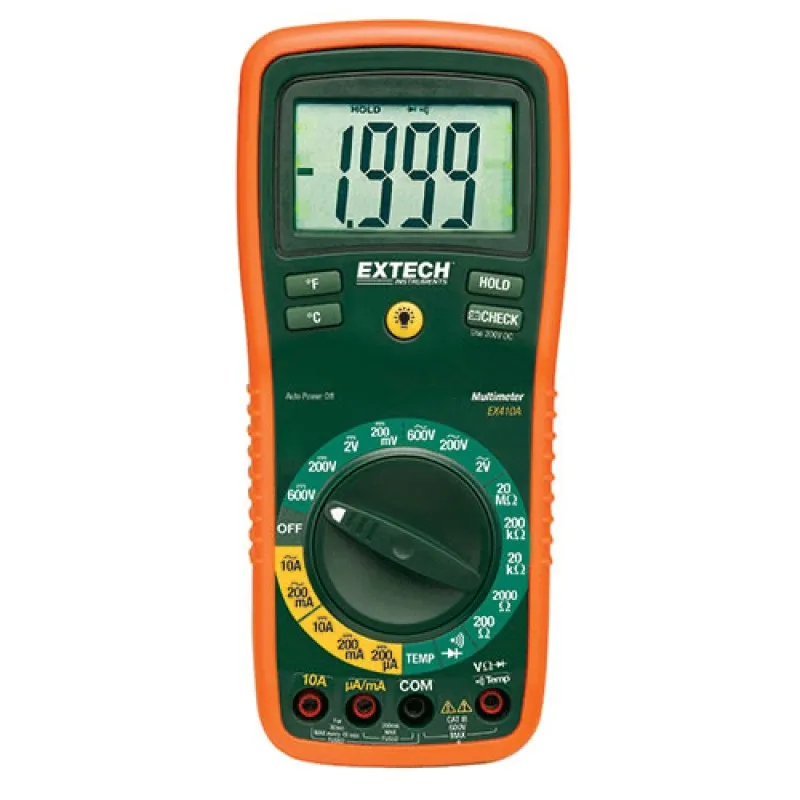 Extech EX410 Manual Ranging Multimeter, 20A*DISCONTINUED*