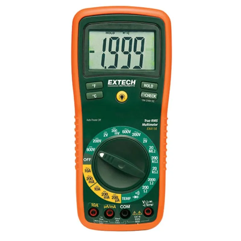 Extech EX411A 8 Function True RMS Professional MultiMeter*DISCONTINUED*