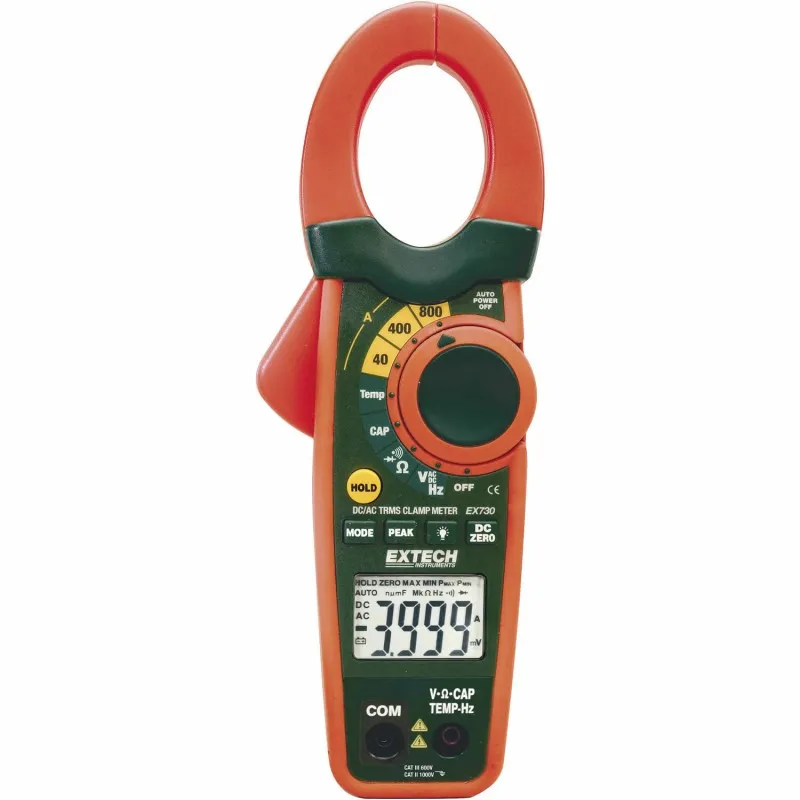 Extech EX-730 [EX730] 800A AC/DC Clamp Meter *DISCONTINUED SEE EX655 atau EX830*