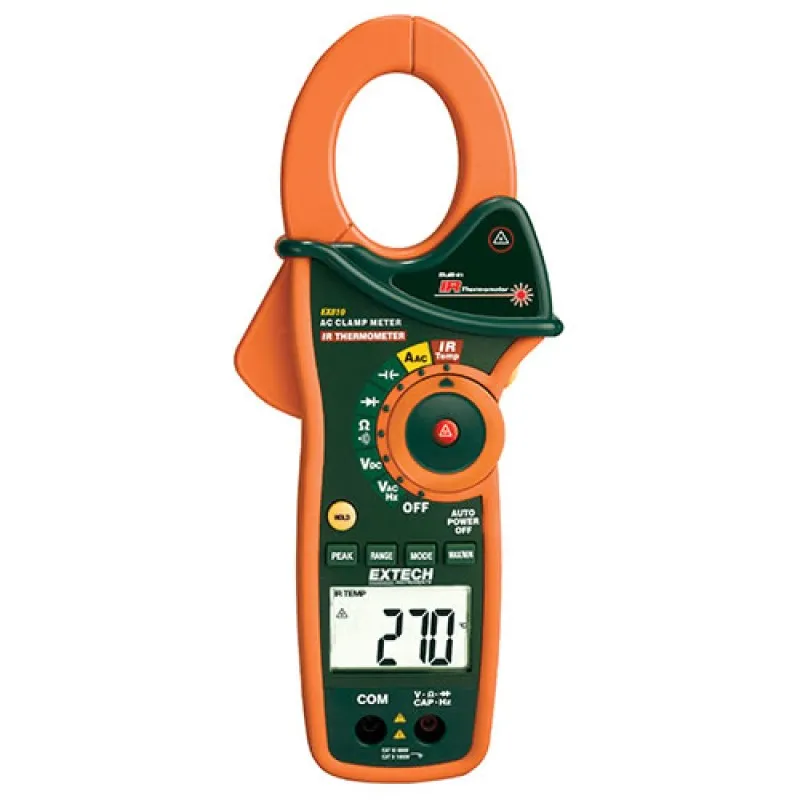 Extech EX-810 [EX810] 1000A AC Clamp Meter with IR Thermometer