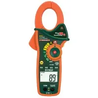 Extech EX830 True-RMS AC/DC Clamp Digital Multimeter, 600VAC/DC, 1000AAC/DC & IR Type K Thermometer