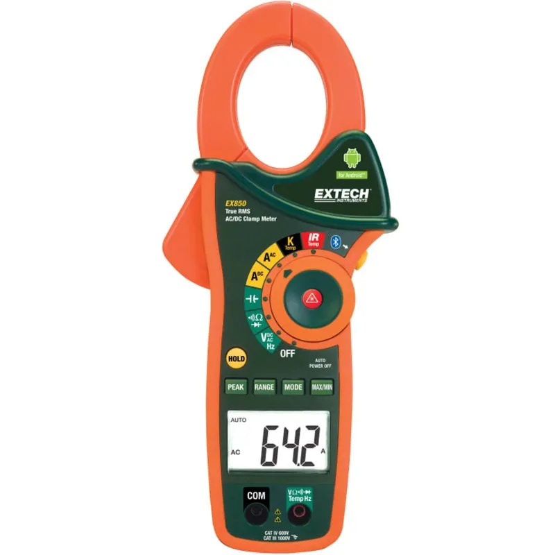 Extech EX-850 [EX850] 1000A AC/DC True RMS Clamp Meter with Bluetooth *DISCONTINUED*