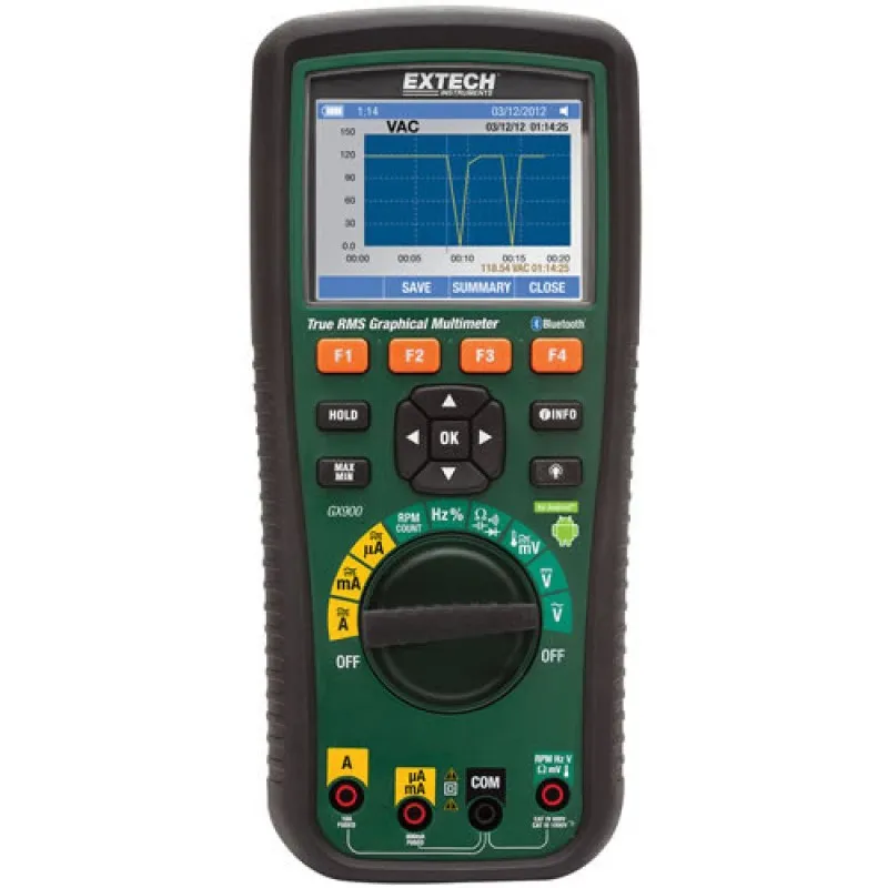 Extech GX900 [GX900] True RMS Graphical MultiMeter with Bluetooth®
