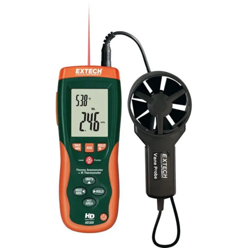 Extech HD300-NISTL CFM/CMM Thermo-Anemometer with NISTL Calibration