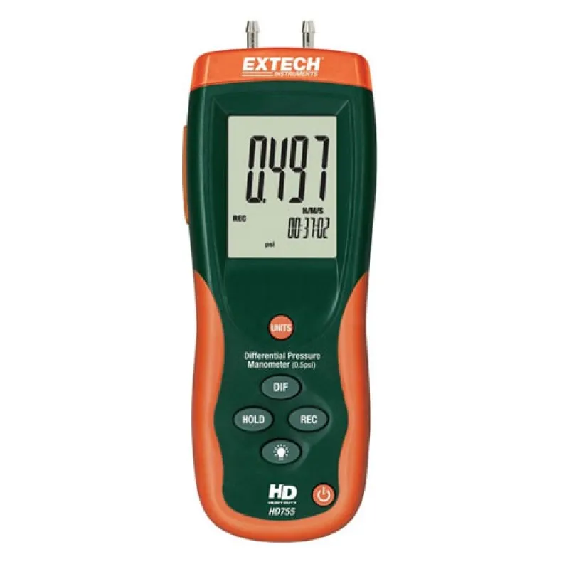 Extech HD700 [HD755] Manometer Tekanan Diferensial (0,5psi)