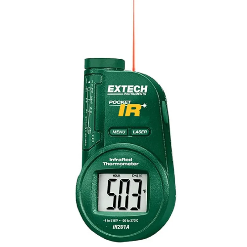Extech IR201A Pocket IR Thermometer -4°F to 518°F (-20°C to 270°C)
