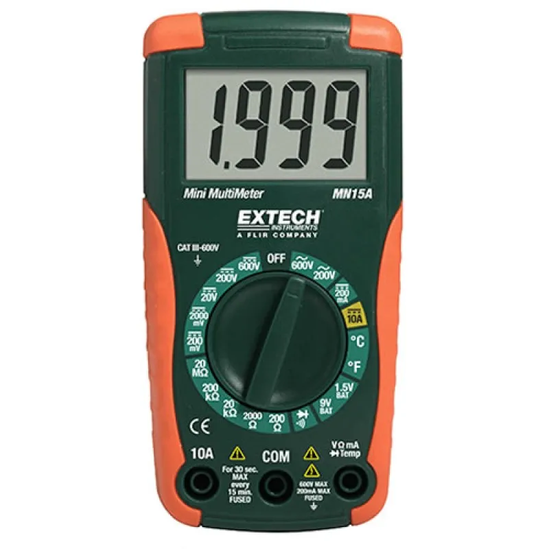 Extech MN15A [MN15A] Digital Mini MultiMeter (DISCONTINUED SEE MN35)