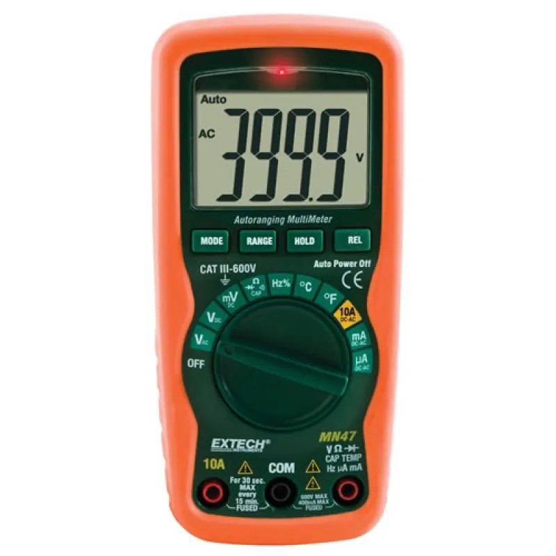 Extech MN47 12 Function Compact MultiMeter + NCV