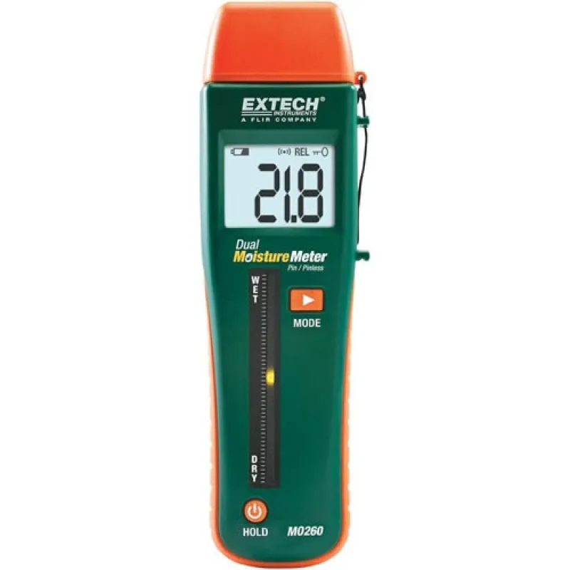 Extech MO260 Combination Pin/Pinless Moisture Meter Monitor