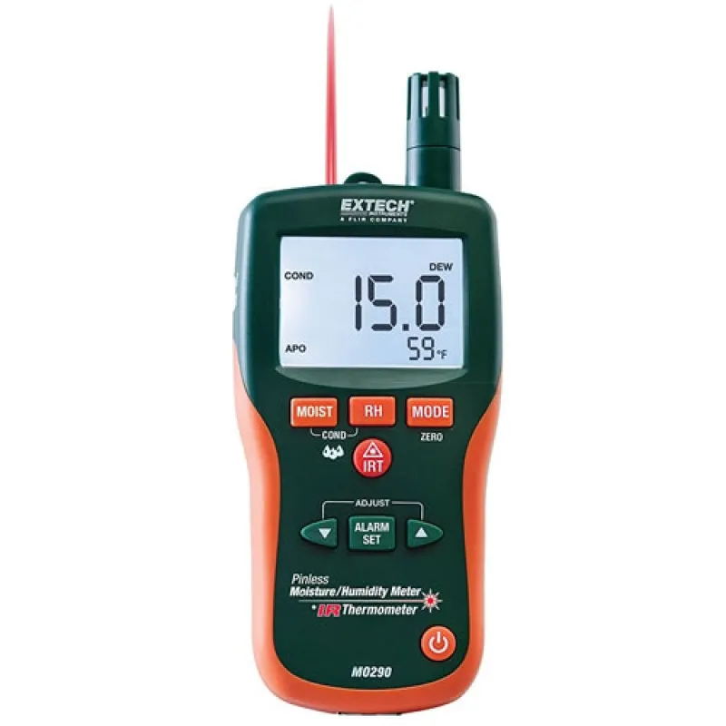 Extech MO290 Pinless Moisture Psychrometers + IR Thermometer