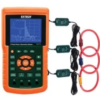 Extech PQ3470-30 3-Phase Graphical Power & Harmonics Analyzer / Datalogger Kit with 3000A Current Flexible Clamp Probes