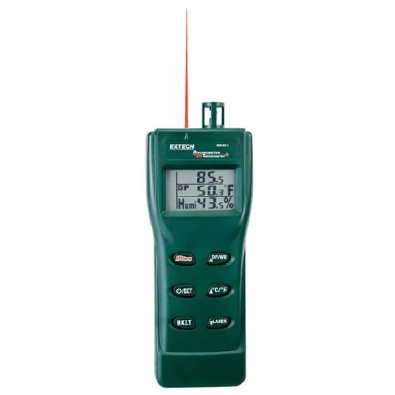 Extech RH401 [RH-401] Digital Psychrometer & InfraRed Thermometer