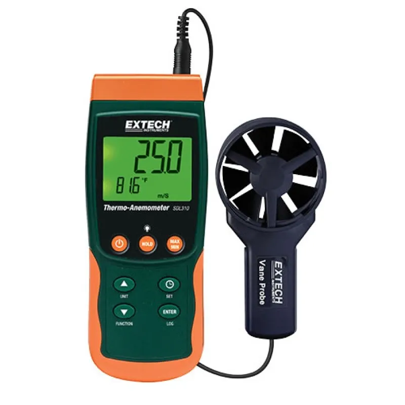 Extech SDL310 [SDL310-NIST] Thermo-Anemometer Datalogger & Kartu SD dengan Kalibrasi NIST*DIHENTIKAN*