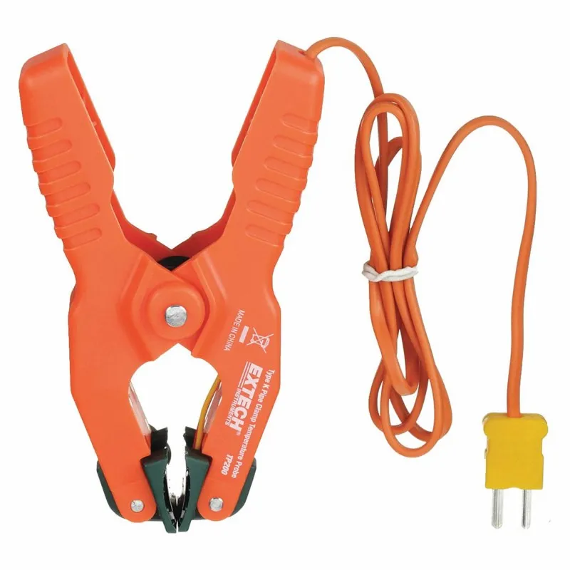 Extech TP200 Type K Pipe Clamp Temperature Probe, -4 to 200°F (-20 to 93°C)