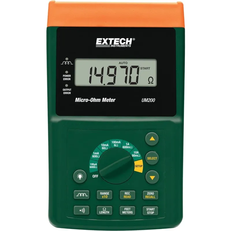 Extech UM200 High Resolution Micro-Ohm Meter Precision Meter