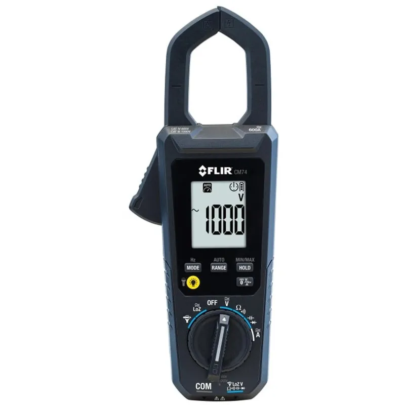 FLIR CM74NIST [CM74-NIST] 600A AC/DC True RMS Clamp Meter With NIST Calibration