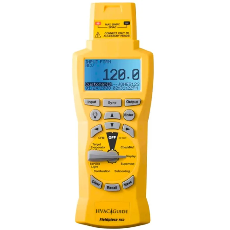 Fieldpiece HG3 Wireless HVAC Guide System Analyzer