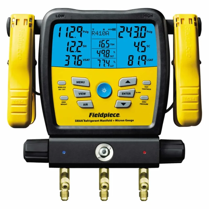 Fieldpiece SM380V [SM380V] 3-Port SMAN Digital Refrigerant Manifold with Micron Gauge