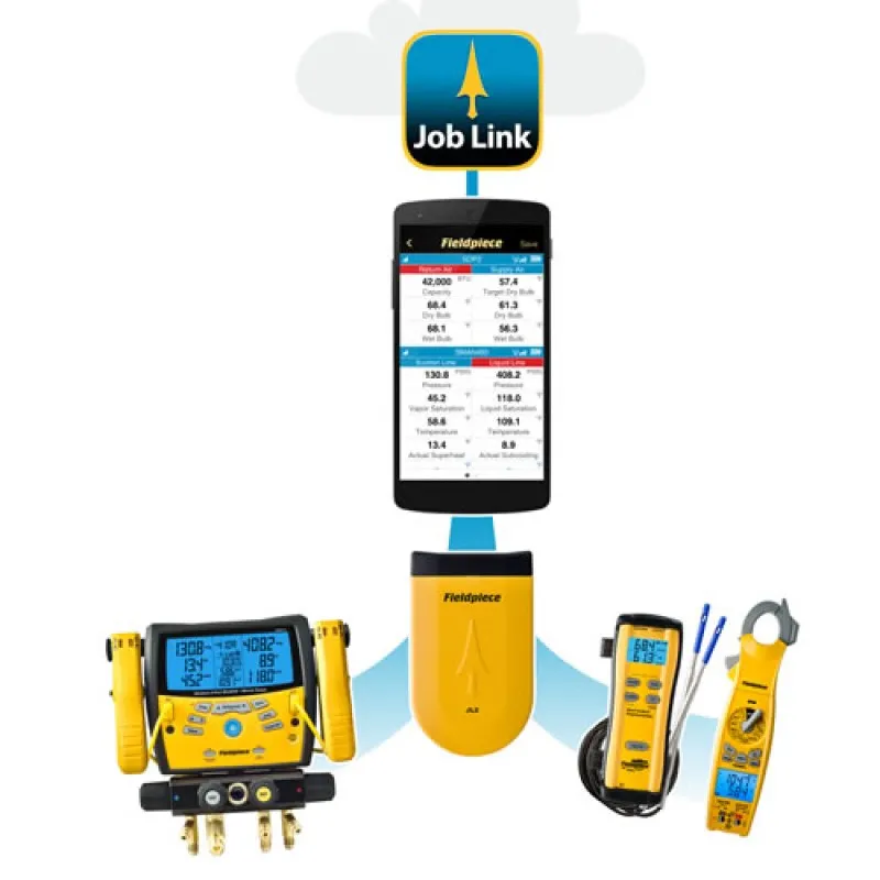 Fieldpiece SMAN440 [SMAN440] Four-Port Wireless Digital Manifold
