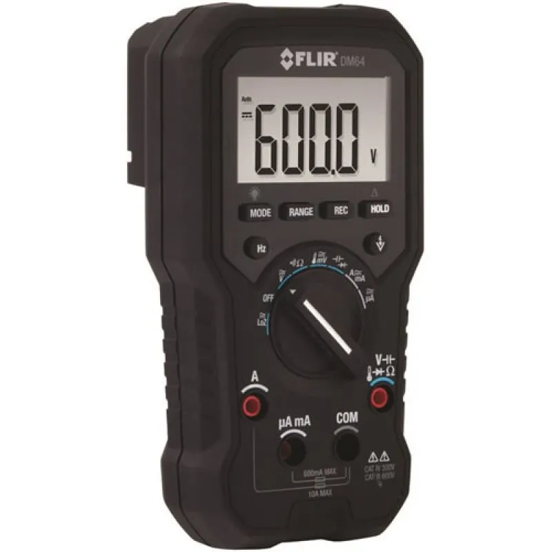 FLIR DM64 [DM64] True-RMS HVAC Digital Multimeter with Temperature Measurement