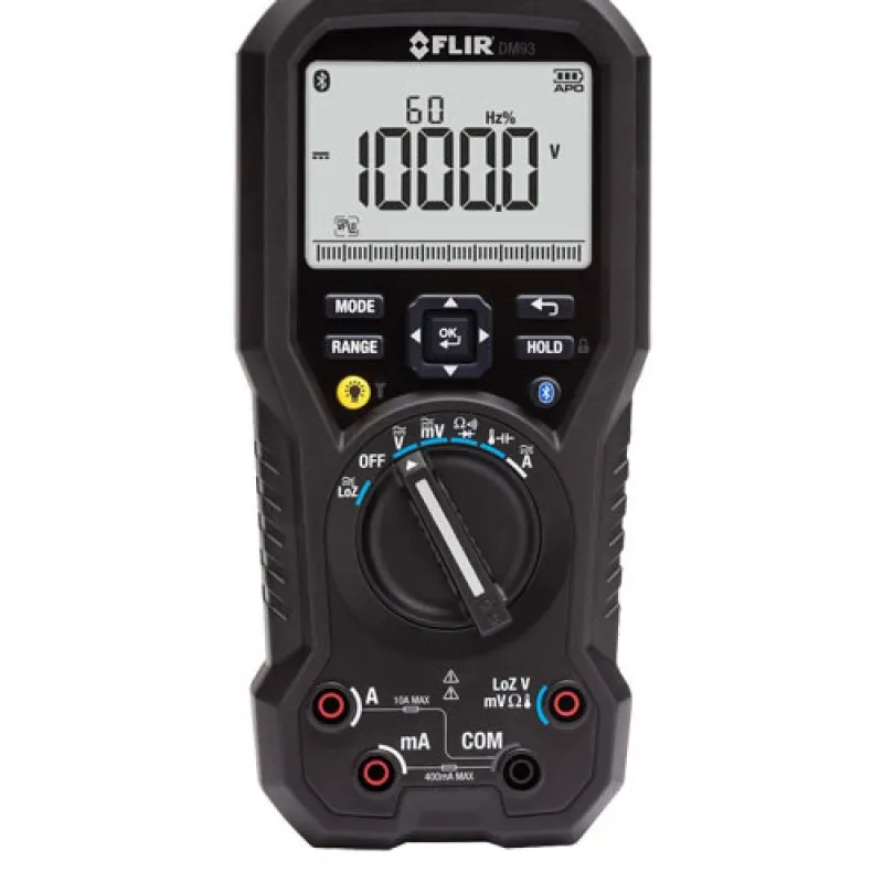 FLIR DM93 [DM93-NIST] True RMS Industrial Multimeter with NIST Calibration