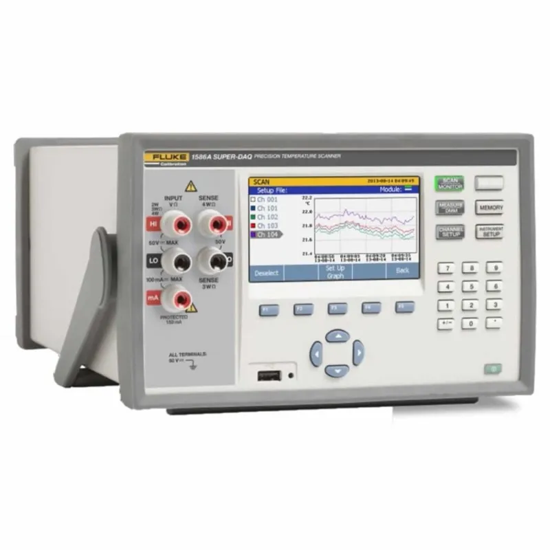 Fluke Calibration 1586A [1586A/DS-HC 240] Super-DAQ Precision Temperature Scanner with DAQ-STAQ Multiplexer and High-Capacity Module