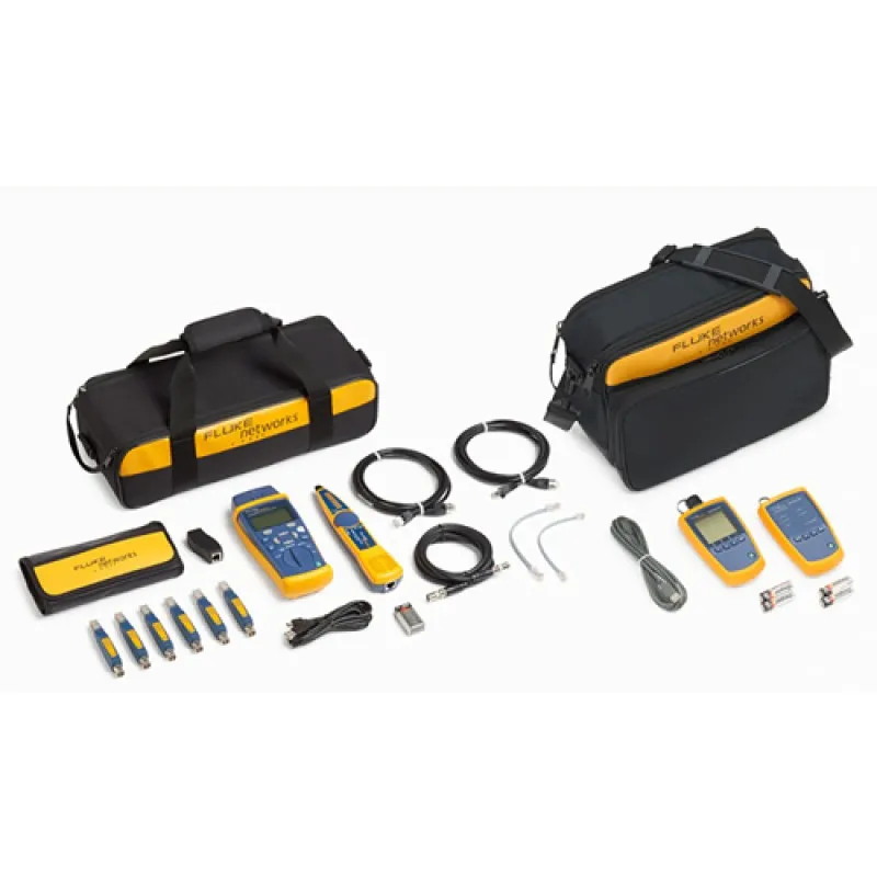 Fluke Networks CableIQ [CIQ-FTKSFP] Network Cable Tester Copper and Fiber Kit