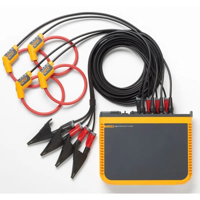 Fluke 1748 [FLUKE-1748/15/EUS] Three-Phase Semi-Fixed Advanced Power Quality Logger with Waveform and RMS Profile Capture and 24 in. iFlex Current Probes, 1500A