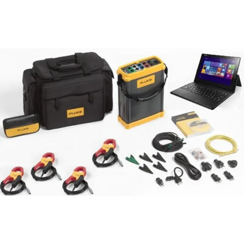 Fluke 1750 [FLUKE-1750/ET] Three-Phase Power Quality Recorder with Windows 10 Ethernet Tablet and Current Probes
