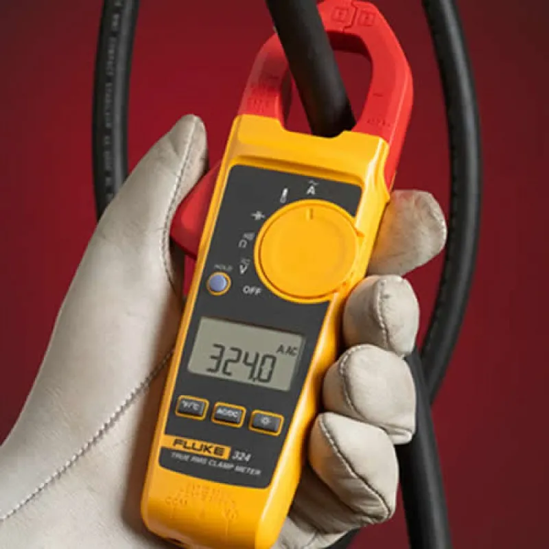 Fluke 324 [FLUKE-324] 400A AC True-RMS Clamp Meter with Temperature & Capacitance